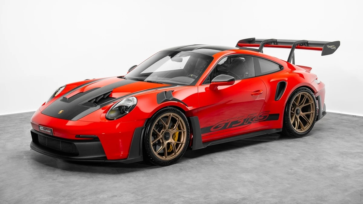 Porsche 911 GT3 RS in Guards Red for sale, mileage 800 miles